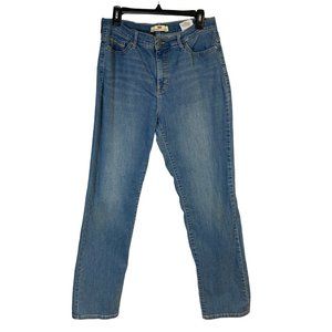 Levi's 512 Women Jeans Hi-Rise Perfectly Slimming Straight Leg Blue Denim Sz 14M